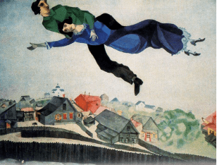 «Hauts les corps !» c’est la relation d’une femme à l’univers du peintre Chagall,